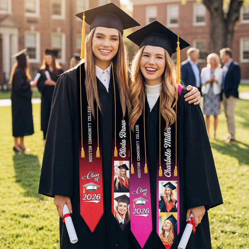 Custom Photo Graduation Gifts for Students - Personalized Stoles