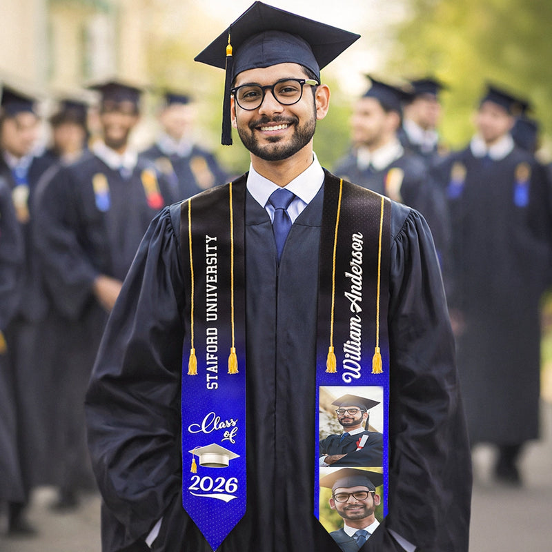 Custom Photo Graduation Gifts for Students - Personalized Stoles