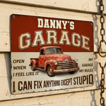 Custom Home Decor Metal Sign - Personalized  Father's Day Birthday Gifts For Men, Man Cave, Dad, Grandpa - My Garage, My Rules