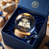 Custom Crystal Globe Lamp - Personalized Graduation Gifts For Him, Her  - Hard Work Paid Off