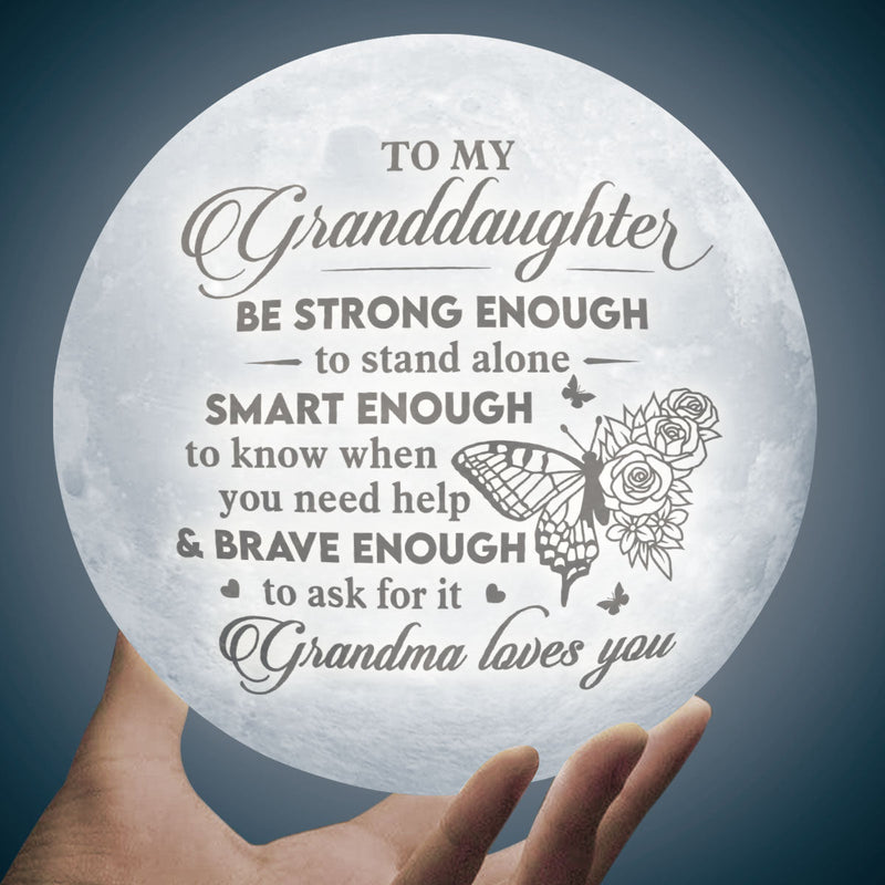 Inspirational Granddaughter Gift - Personalized Moon Lamp