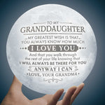Heartfelt Granddaughter Gifts - Loving Message Moon Lamp