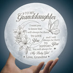 Granddaughter Love and Support Gift - Moon Lamp
