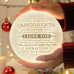 Heartfelt Granddaughter Gifts - Loving Message Moon Lamp
