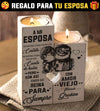A Mi Esposa Nuestra Casa No Es Un Castillo - Gift For Couples, Candle Holder