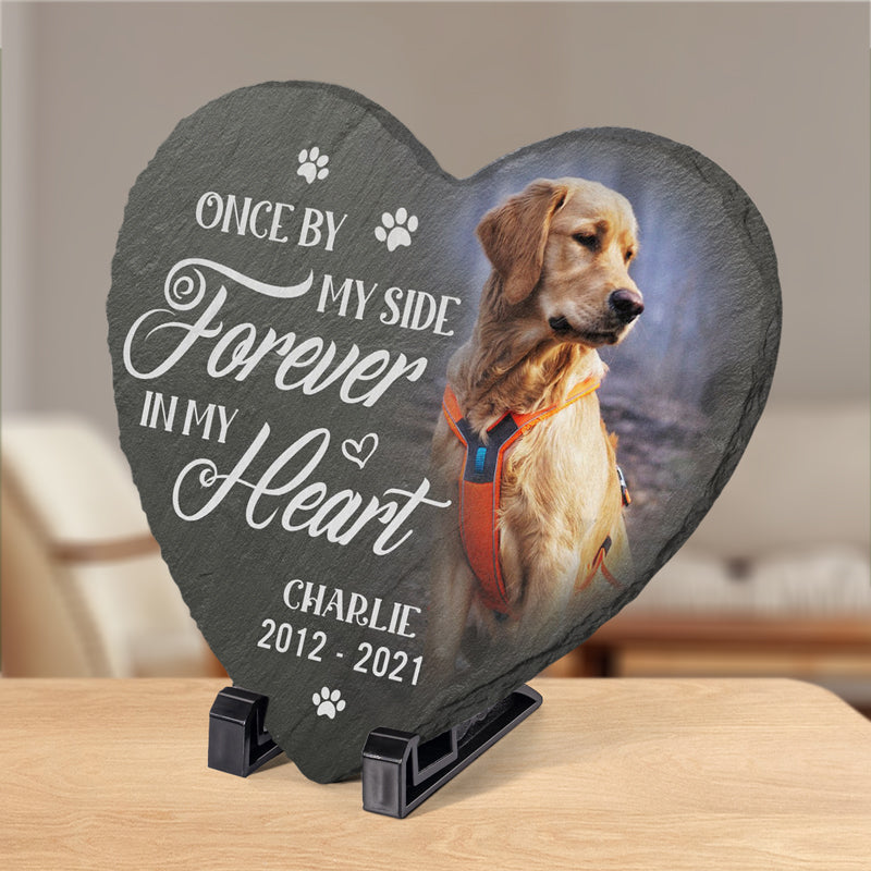 Custom Photo If Love Alone Pet Memorial Decor - Personalized Memorial Stone