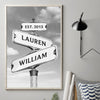 Where There Is Love There Is Life - Couple Personalized Custom Vertical Poster - Gift For Husband Wife, Anniversary