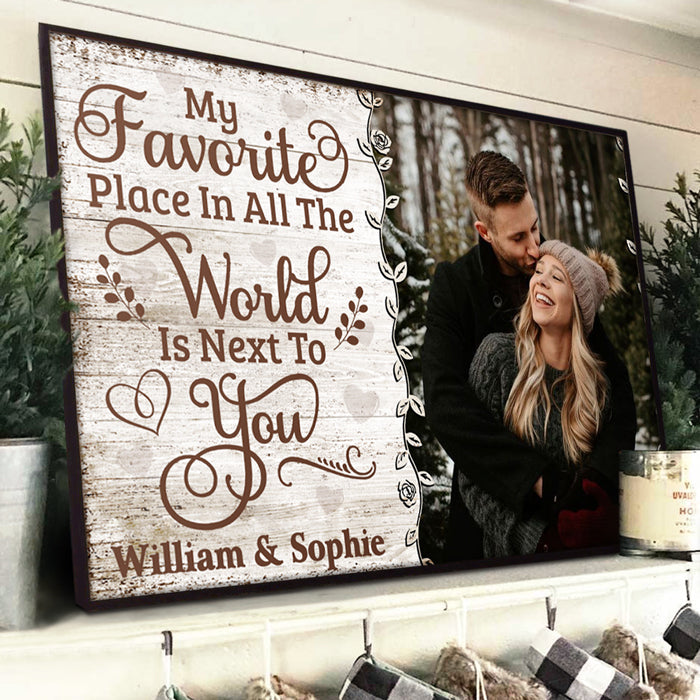 Custom Photo Romantic Couple Gifts - Personalized Poster
