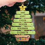Custom Name Christmas Family Tree Gifts - Personalized Ornament