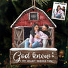 Couple Custom Photo Enjoy The Christmas Season Together - Couple Personalized Custom Ornament - Wood Custom Shaped - Christmas Gift For Husband Wife, Anniversary