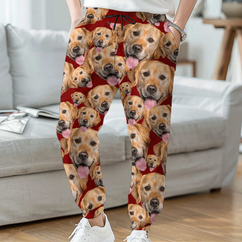 Custom Pet Photo Dog Lover Gifts - Personalized Sweatpants