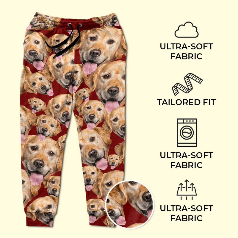 Custom Pet Photo Dog Lover Gifts - Personalized Sweatpants