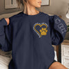 Road To Dog Mom Heart - Dog & Cat Personalized Custom Unisex Sweatshirt With Design On Sleeve - Sympathy Gift, Gift For Pet Owners, Pet Lovers