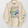 A Girl Who Loves Fur Baby - Dog Personalized Custom Unisex Sweatshirt With Design On Sleeve - Gift For Pet Owners, Pet Lovers