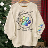 A Girl Who Loves Fur Baby - Dog Personalized Custom Unisex Sweatshirt With Design On Sleeve - Gift For Pet Owners, Pet Lovers