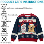 Custom Name Cat Dad Christmas Gifts for Cat Lovers - Personalized Sweatshirt