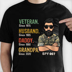 Funny Veteran Husband Daddy Grandpa Gifts for Men - Apparel
