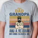 Custom Name Dad Grandpa Veteran Gifts - Personalized Apparel