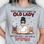 Custom Name Birth Month Dog Lover Gifts for Women - Personalized Apparel