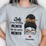 Custom Name July Birthday Month Gifts for Women - Personalized Apparel