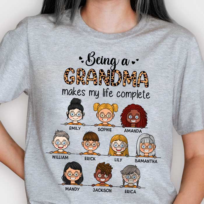 Custom Name Grandma Family Gifts - Personalized Apparel