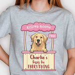 Custom Name Dog Kissing Booth Gifts for Dog Lovers - Personalized Apparel