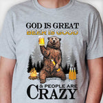 Funny Bear Beer Camping Gifts for Men - Apparel