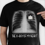 Custom Cat Name X-Ray Heart Gifts for Cat Lovers - Personalized Apparel