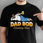 Custom Name Funny Dad Bod Drinking Team Gifts for Men - Personalized Apparel
