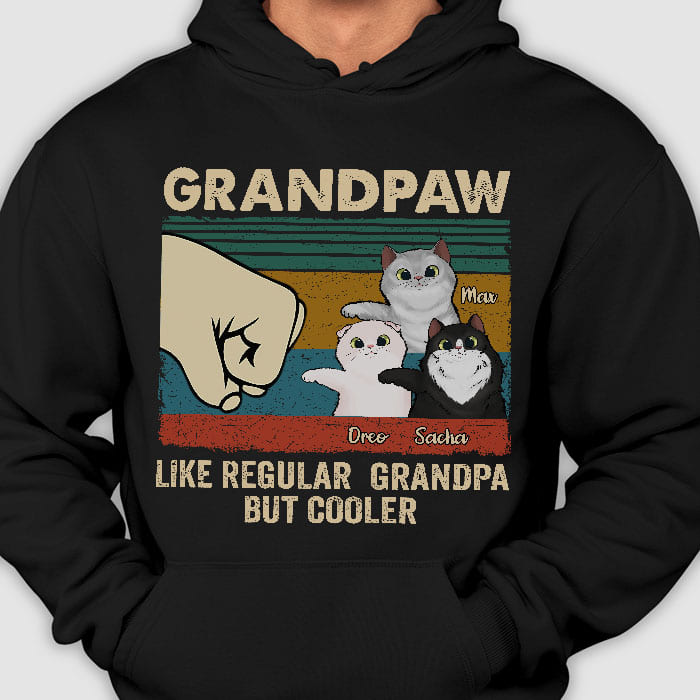 Funny Cat Grandpaw Gifts for Grandpa - Apparel