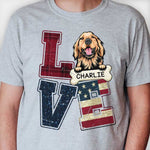 Custom Name Golden Retriever Gifts for Dog Lovers - Personalized Apparel