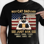 Custom Name Cat Dad Gifts for Men - Personalized Apparel