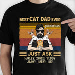 Custom Name Cat Dad Gifts for Men - Personalized Apparel
