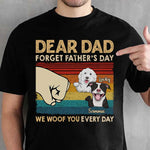 Custom Name Dog Dad Father's Day Gifts - Personalized Apparel