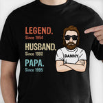 Custom Name Husband Papa Gifts for Men - Personalized Apparel