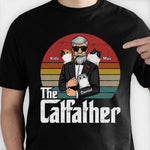 Custom Name Cat Dad Father's Day Gifts - Personalized Apparel