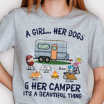 Custom Name Dog Camper Gifts for Women - Personalized Apparel