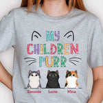 Custom Name Cat Mom Gifts for Women - Personalized Apparel