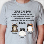 Custom Name Funny Cat Dad Gifts for Men - Personalized Apparel