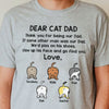 Thank You For Being Our Dad Funny Cat Butt - Gift For Dad, Personalized Unisex T-Shirt
