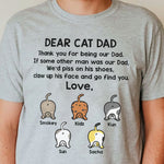 Custom Name Funny Cat Dad Gifts for Men - Personalized Apparel
