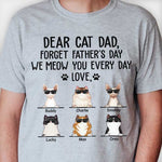 Custom Name Cat Dad Father's Day Gifts - Personalized Apparel