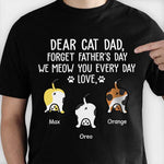 Custom Name Cat Dad Father's Day Gifts - Personalized Apparel