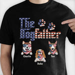 Custom Name Patriotic Dogfather Gifts for Dog Lovers - Personalized Apparel