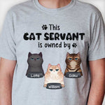 Custom Name Funny Cat Servant Gifts for Cat Lovers - Personalized Apparel