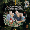 Custom Photo We Will Always Be Connected - Family Personalized Custom Ornament - Acrylic Custom Shaped - Christmas Gift For Family Members
