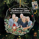Custom Photo Brothers and Sisters Christmas Gifts - Personalized Ornament