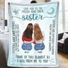 Sisters Are Like Stars - Bestie Personalized Custom Blanket - Gift For Best Friends, BFF, Sisters