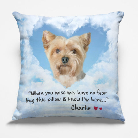 Custom Name Pet Memorial Gifts for Dog Lovers - Personalized Pillow