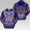 Grandma Is My Angel - Family Personalized Custom Unisex All-Over Printed Hoodie - Mother's Day, Gift For Grandma